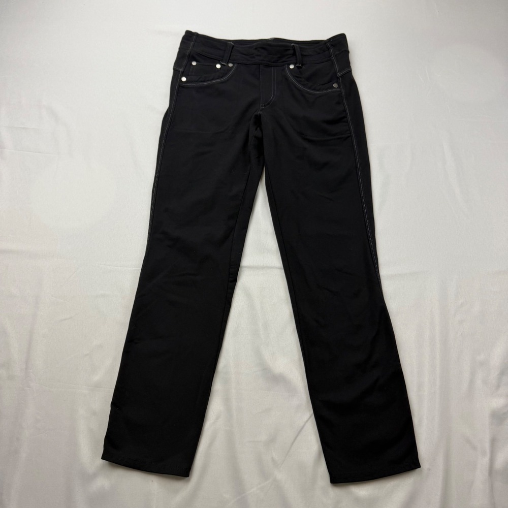 KUHL Mova Straight Pants Women 4 Regular Black Stretch Hiking‎ Style 6197